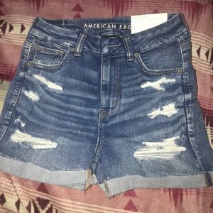 Curvy high rise shorties from American eagle NEW!!